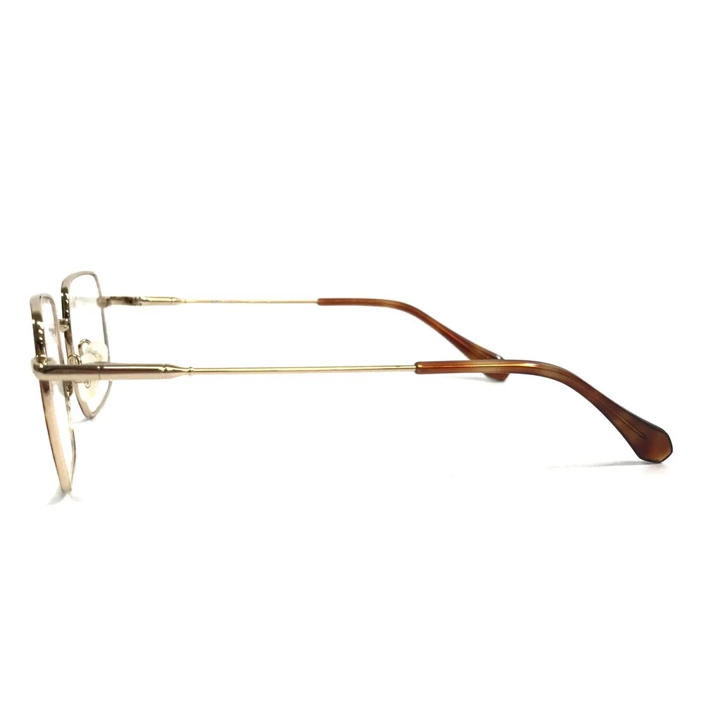 Gigi Studios Eyeglasses Frame ELIN 609/2 Tortoise Gold Square Wire Rim 48-19-135